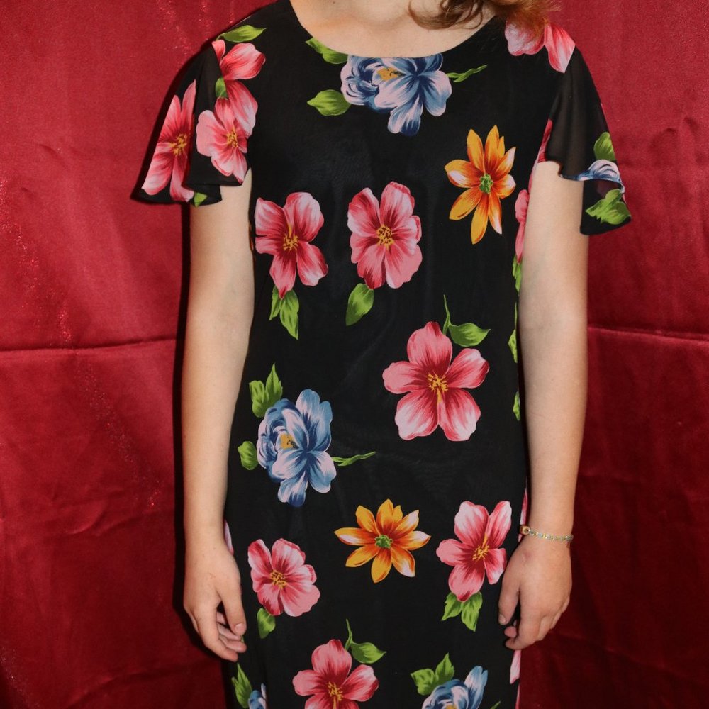 Mary McFadden Collection Round Neck dress